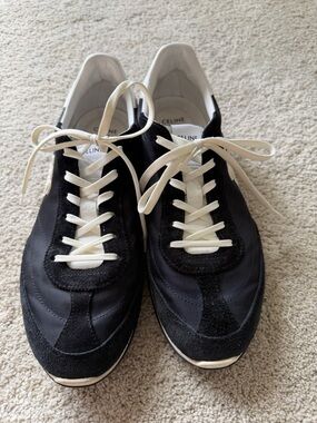 CELINE RACER SNEAKER IN NYLON, SUEDE CALFSKIN AND CALFSKIN